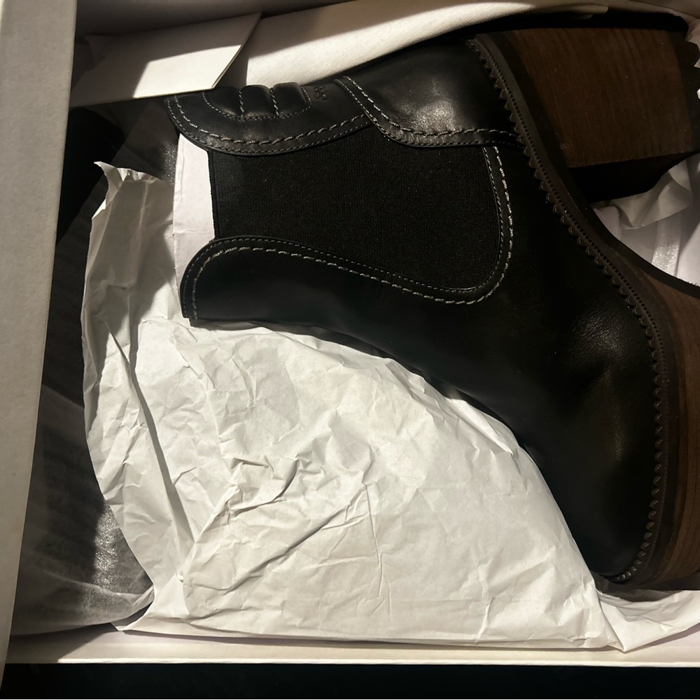 See by Chloe Black Erika Heeled Boots Size 41 EU - Picture 4 of 14